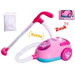 Vysavač 18cm na baterie se světlem a zvukem v krabičce
