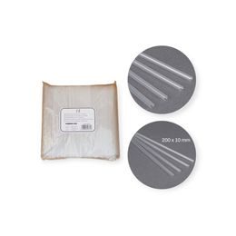 Plastová brčka znovupoužitelná PP 200x10mm TRNSPRNT 100ks