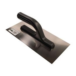 Hladítko nerezové s plastovou rukojetí hladké 270x130mm hobby
