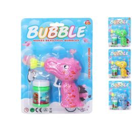 Bublifukovač dinosaurus 12cm na setrvačník 4barvy na kartě