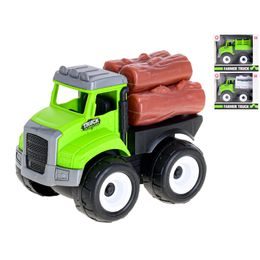 Auto farmářské 16-17cm na setrvačník 3druhy v krabičce