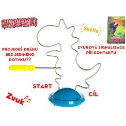 Dinoworld hlavolam dinosaurus na baterie se světlem a zvukem 18x21cm v krabičce