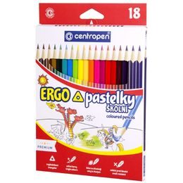 Pastelky školní ERGO 18 ks, Centropen