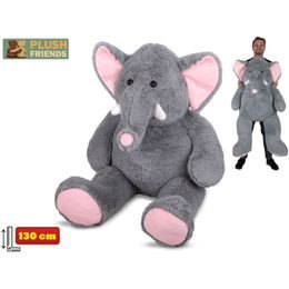 Plush Friends slon 130cm plyšový šedý 0m+