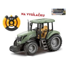 R/C traktor 24cm na baterie 2,4GHz plná funkce s USB nabíjením v krabičce
