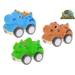 Dinosaurus 10cm na zpětný chod 3druhy 12m+ 12ks v DBX