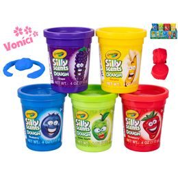Crayola hmota tvarovací 113g vonící v kelímku 5druhů 24m+ 32ks v CDU