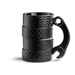 Keramický hrnek černý - TYRES