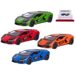 Kinsmart Lamborghini Revuelto 13cm 1:38 kov zpětný chod 4barvy 12ks v DBX