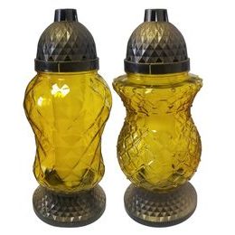 Admit Hřbitovní svíčka sklo s krytem 200g Z407 mix barev