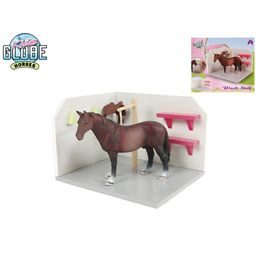 Kids Globe Horses box pro koně dřevěný 18x12x15cm 1:24 v krabičce