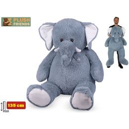 Plush Friends slon plyšový 135cm s mašlí 0m+