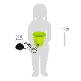 small foot Dřevěný traktor zelený