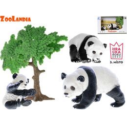 Zoolandia panda s mláďaty a doplňky v krabičce