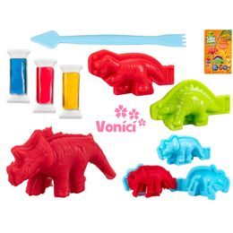 Crayola hmota tvarovací 28g vonící 3barvy 3ks + sada tvarovátek dinosaurus v krabičce