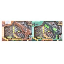 Dino 2 barvy pistole s doplňky 24cm