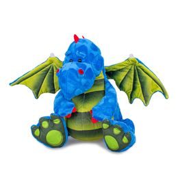 Drak plyšový 23cm modrý sedící 0m+ v sáčku