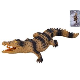 Krokodýl strečový 22cm na kartě