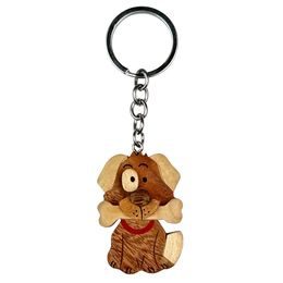 2Kids Toys Dřevěná klíčenka velká Pes s kostí