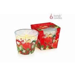 Bartek Svíčka Sklo 115g Christmas Eve - Golden & Red Apple