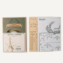 RoboTime 3D dřevěná mechanická skládačka Kukačkové hodiny barevné