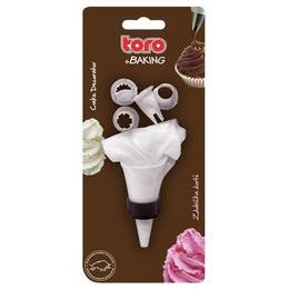 Zdobička dortu látková, 4 nástavce, 1200 ml