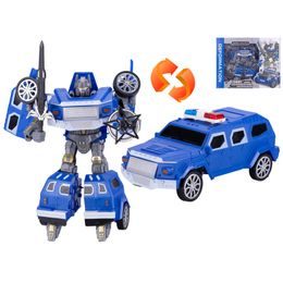 Auto policejní/robot 31cm s doplňky v krabičce