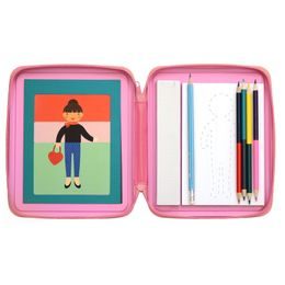 Petit Collage Kreativní kufřík Bambulková zvířátka