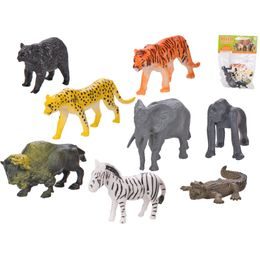 Zvířátka safari 3-6cm 8ks v sáčku
