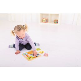 Bigjigs Toys Dřevěné puzzle malá písmena - abc