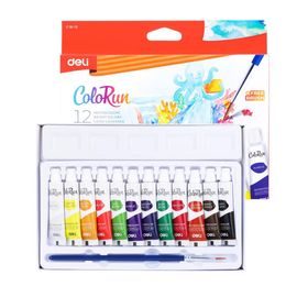 DELI Temperové barvy COLOR RUN 5ml 12 barev
