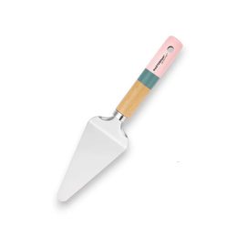 Kuchyňská špachtle s dřevěnou rukojetí – růžovo-modrý