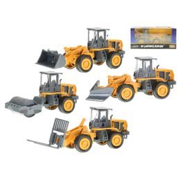 Auto stavební 12-15cm volný chod 4druhy v krabičce
