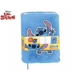 Lilo & Stitch zápisník modrý plyšový 22x16x2,5cm 80stran