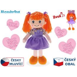 Panenka Rozárka měkké tělo 35cm na baterie česky mluvící zrzka 0m+ v sáčku