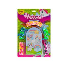 Unicorn mini kabelka holografická 8,5cm se třpytkami s přívěskem na klíče 12ks v DBX