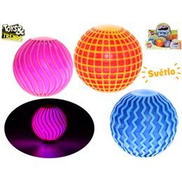 Toys&Trends míček 6cm disco koule na baterie se světlem 3druhy 4barvy 12ks v DBX