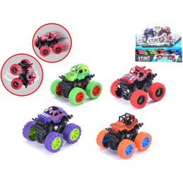 Auto off-road 9cm na setrvačník rotační 360° 4barvy 8ks v DBX