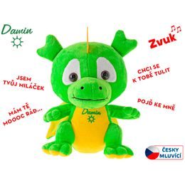 Dráček Damin plyšový 19cm na baterie česky mluvící 0m+ v sáčku