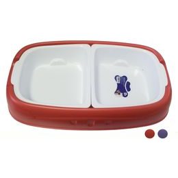 OKPup Miska pro psy plastová 35x21cm Double Alfie