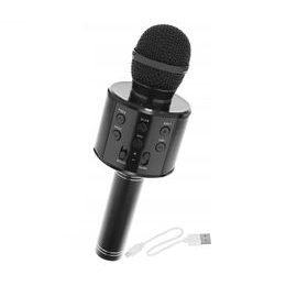 Bezdrátový karaoke mikrofon WS-858 - Černý