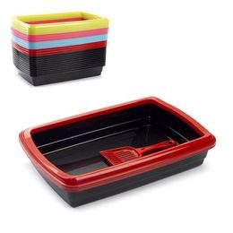 PF Plastová kočičí toaleta s lopatkou 47x31x11cm