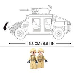 Sluban Army Model Bricks M38-B0751 Mobilní kanón 8x8 s pozemním minometem