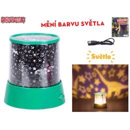 Dinoworld lampička/projektor 12cm 360° na baterie se světlem měnící barvu v krabičce