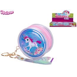 Unicorn mini kabelka holografická 8,5cm se třpytkami s přívěskem na klíče 12ks v DBX