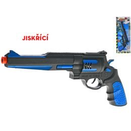Pistole 35cm na setrvačník jiskřící na kartě