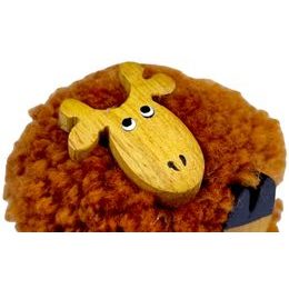 2Kids Toys Dřevěná magnetka velká pompon Žirafa