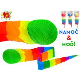 Sun Fun vodní míč s duhovým fáborkem 95cm 4barvy v sáčku