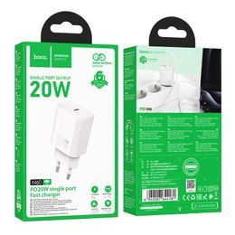 Gentle PD20W jednoportový adaptér na Type-C BÍLÝ