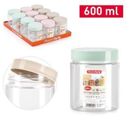 PF Plastová kulatá nádoba na potraviny 600ml Surt Vrm